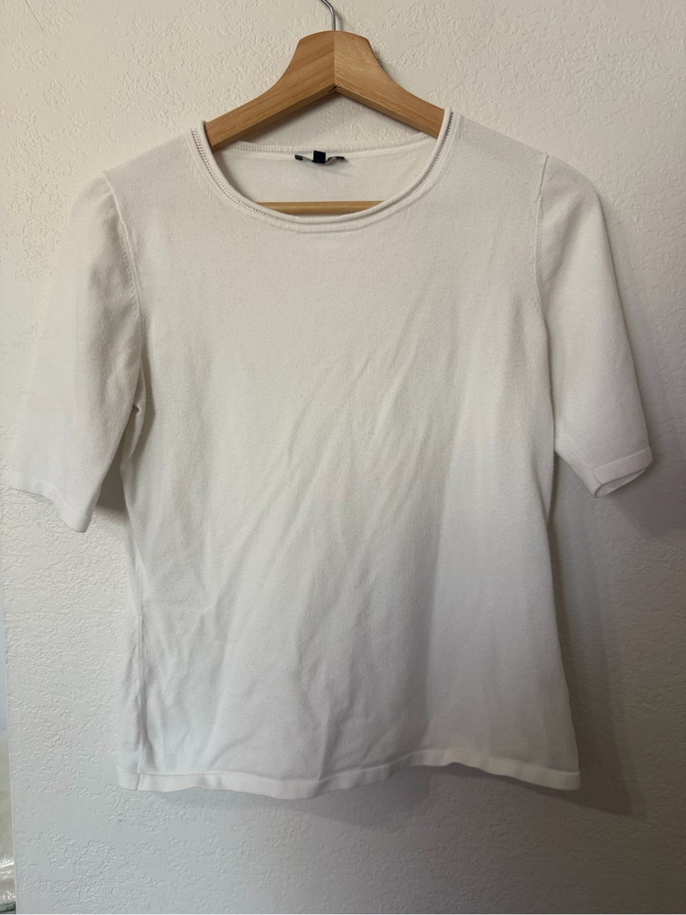 Lafayette 148 Knit Crochet Neck Blouse - Size Small